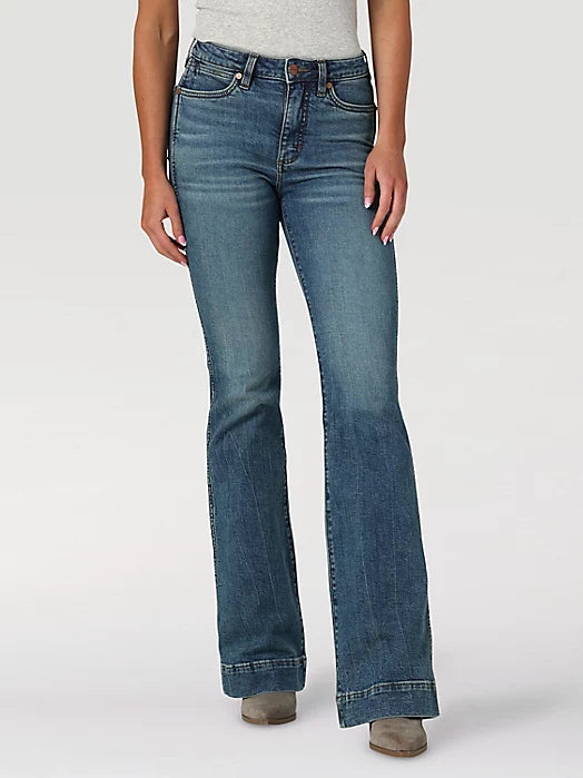 Wrangler Retro High Rise Trouser in Briley
