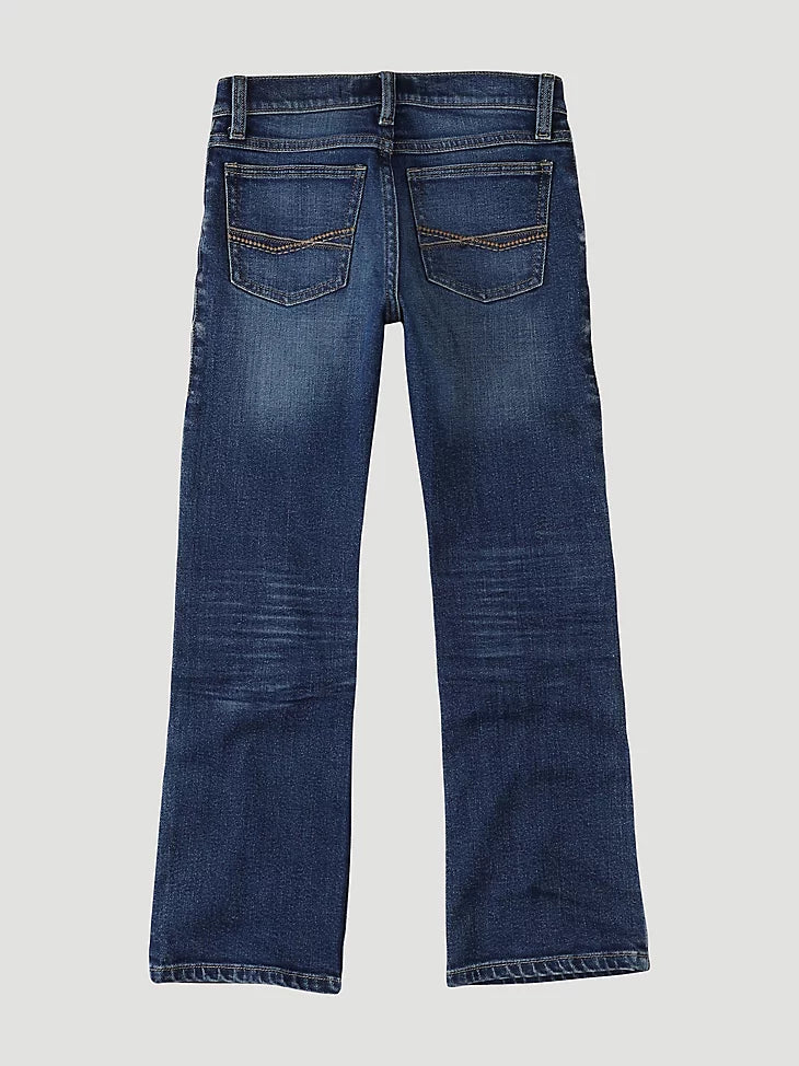 Boy's Wrangler 20X Vintage Bootcut Jean in Range