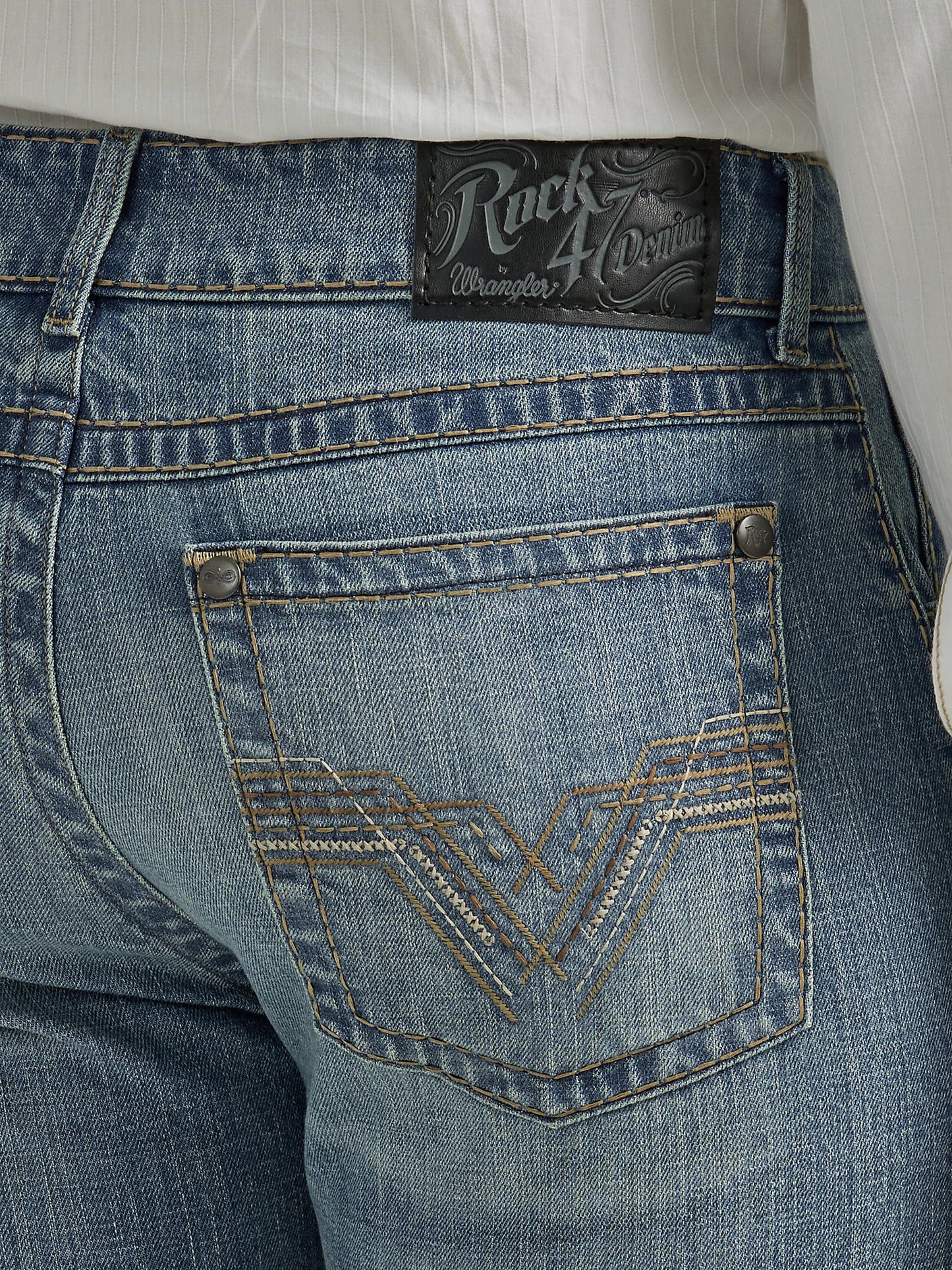 Rock 47 Slim Fit Bootcut Jean in Roundabout