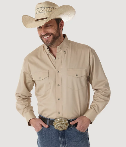 Men's Solid Twill Shirt