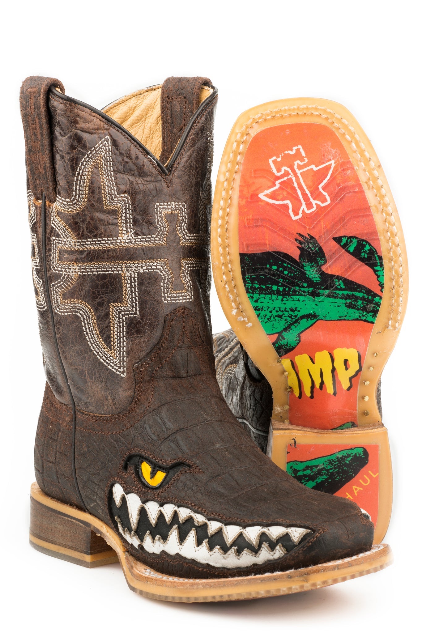 Youth's Tin Haul Swamp Chomp Western Boot