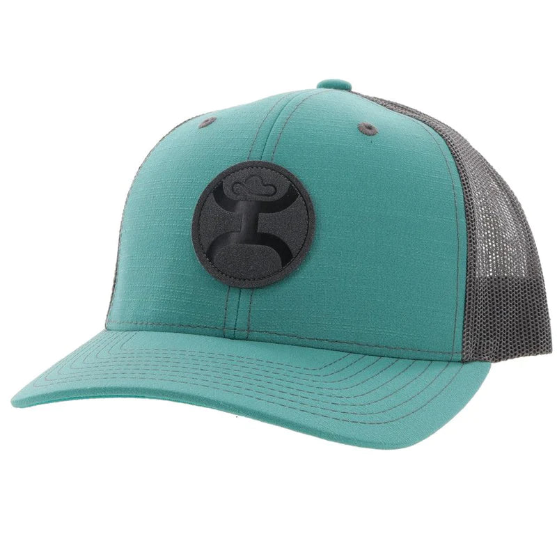 "Blush" Teal/Grey Hat