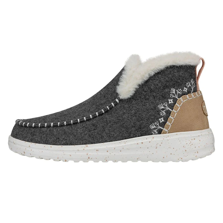 Denny Faux Shearling Grey