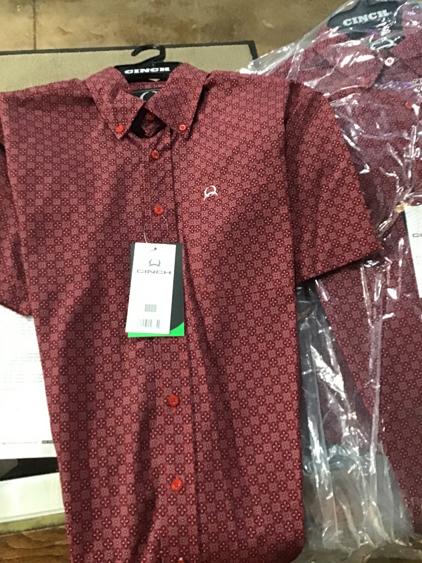 Red Tribal Print Men’s Performance Shirt