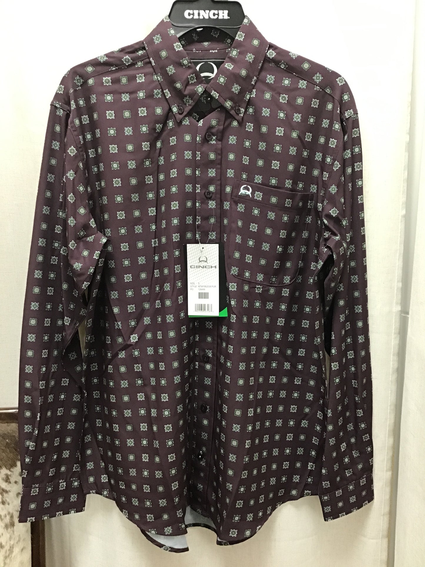 Men's Cinch Long Sleeve Button Up
