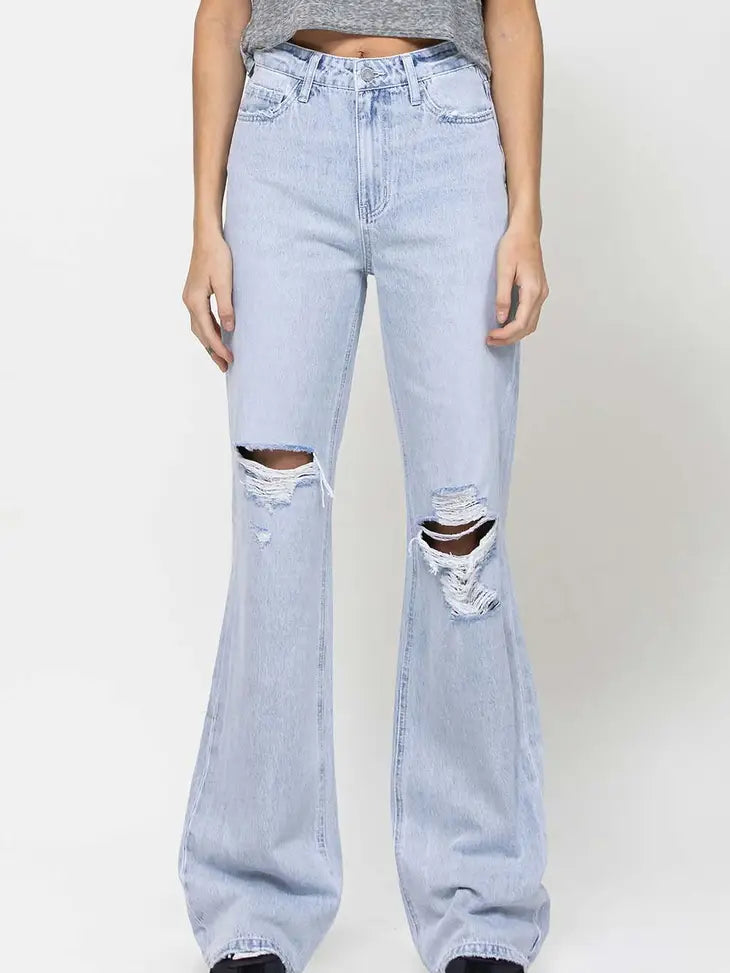 Leslie Distressed 90's Vintage Flare