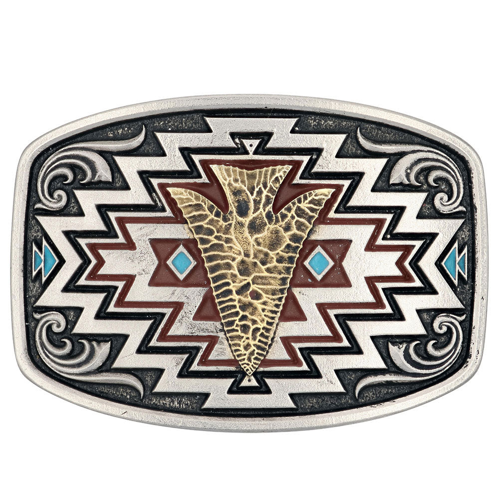 Radiating Center of it All Arrow Belt Buckle