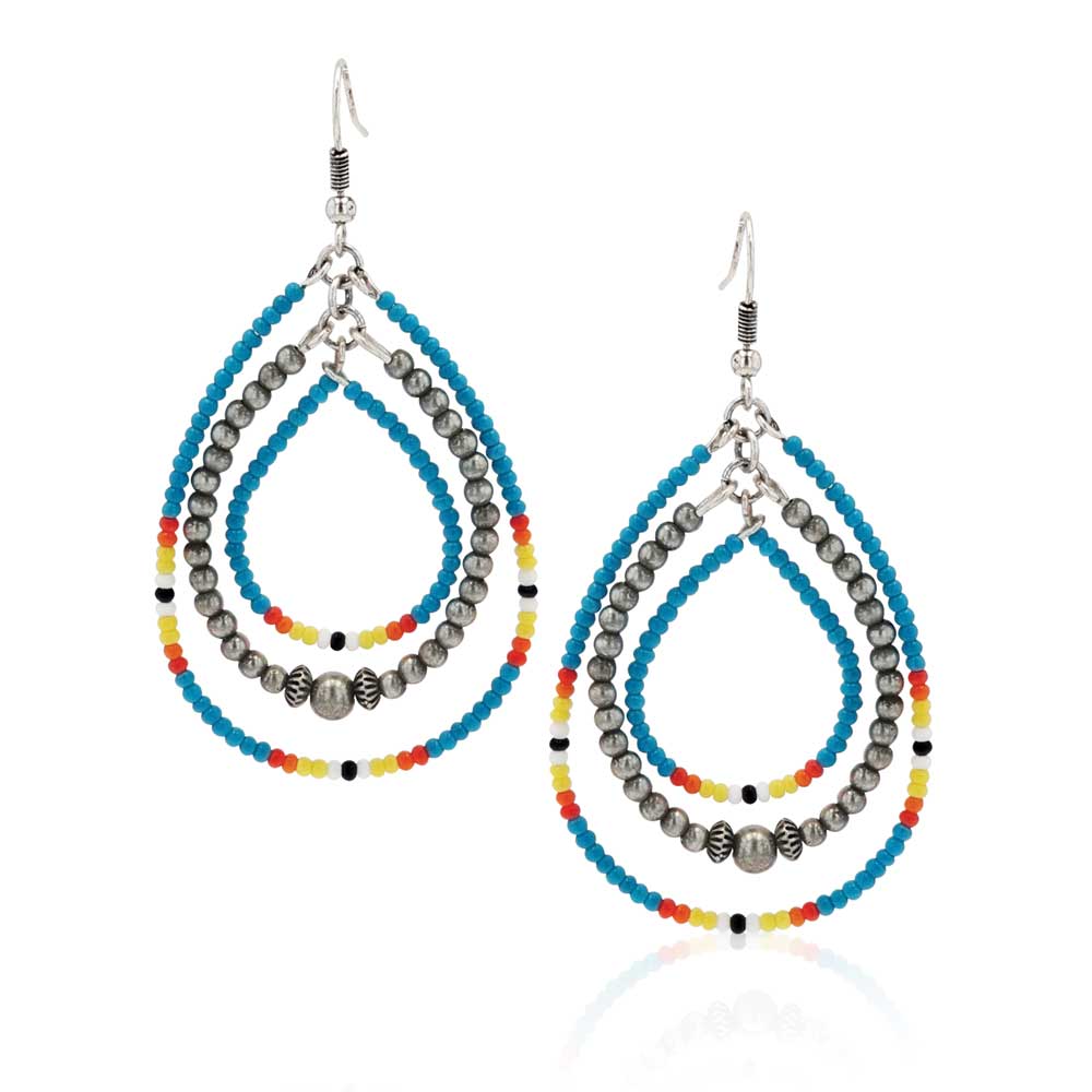 Southwestern Sunrise Beaded Attitude Earrings