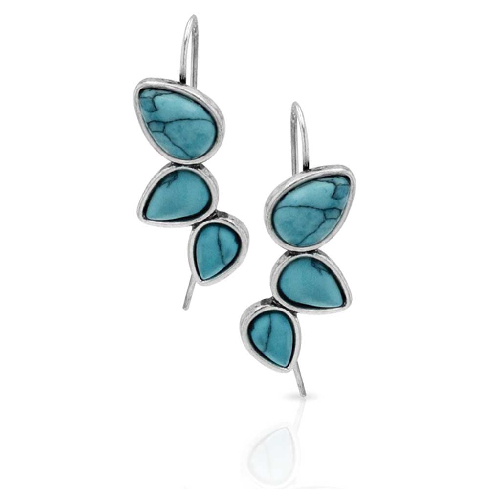 Turquoise Tears Attitude Earrings