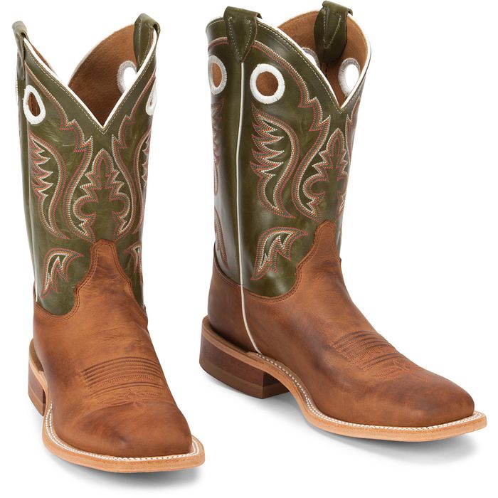 Austin 11" Western Boot - Cognac Brown