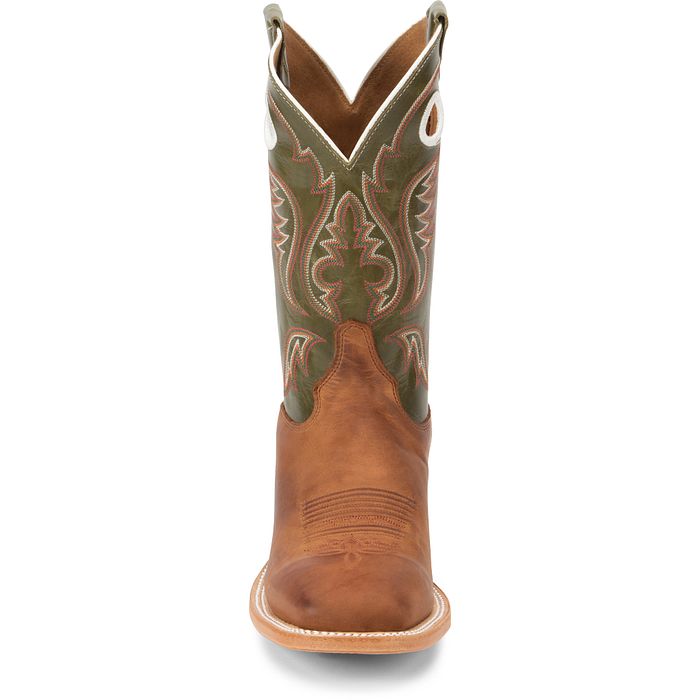 Austin 11" Western Boot - Cognac Brown
