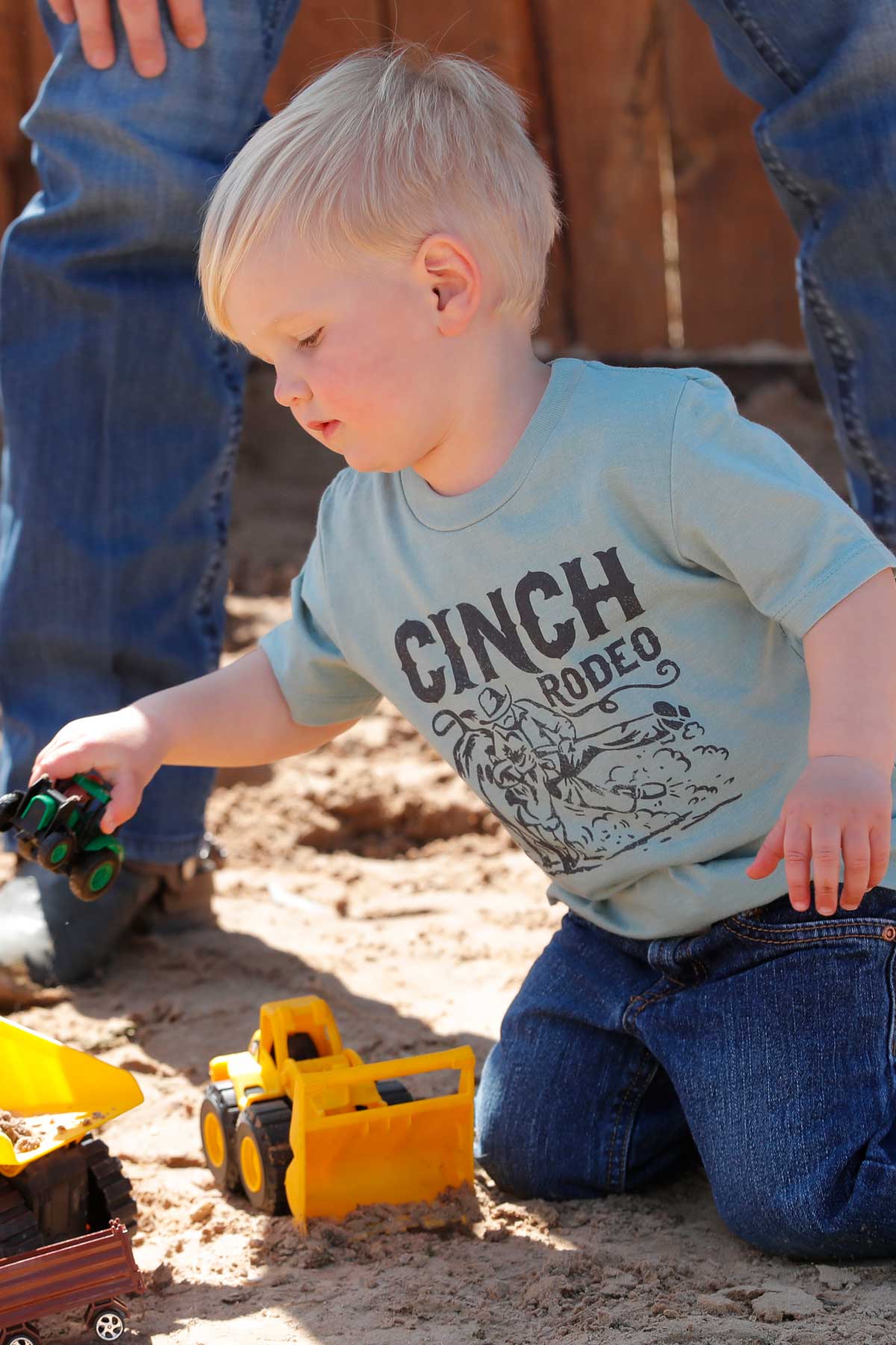 Boy's Cinch Rodeo Tee-Teal