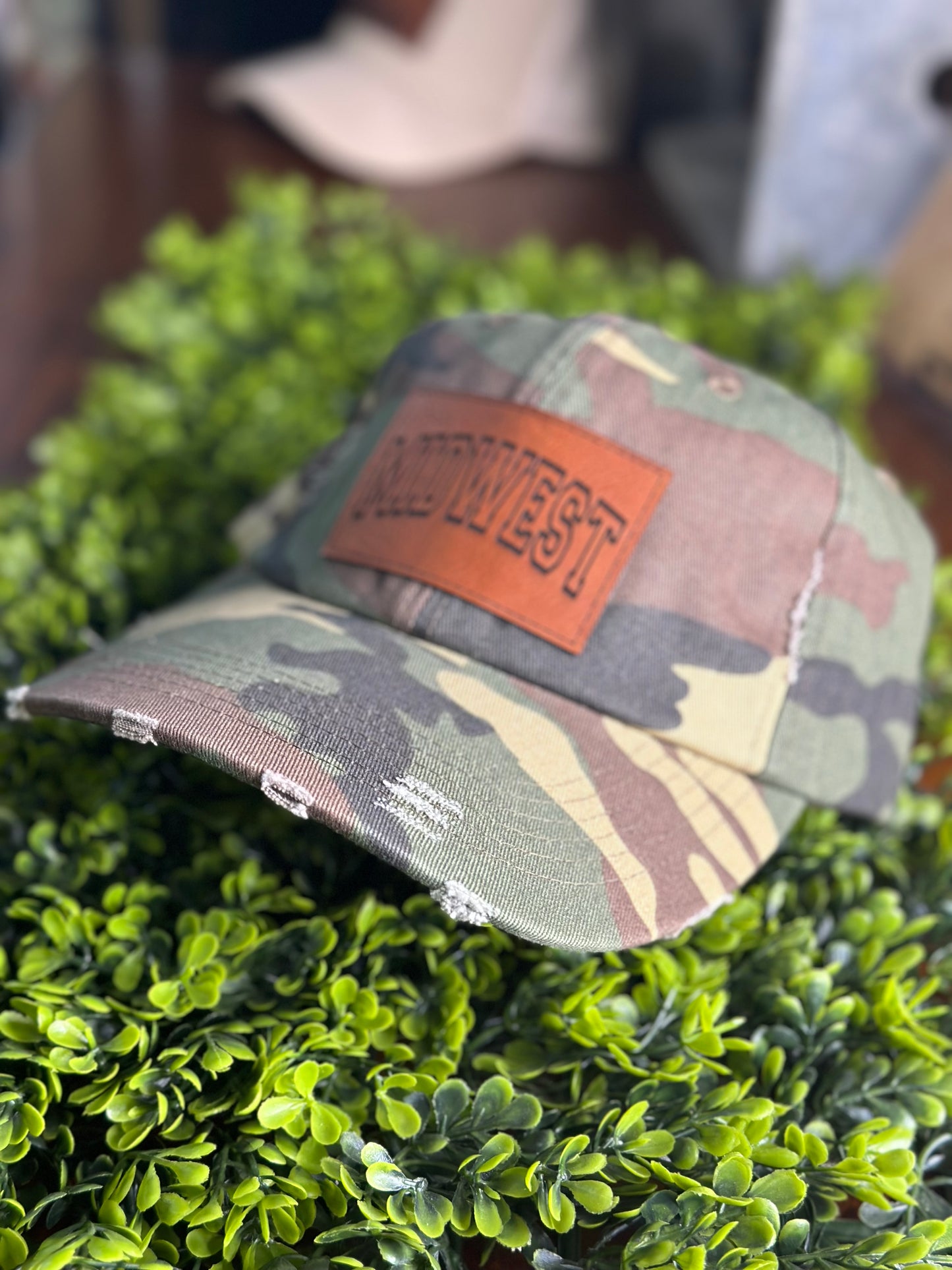 Distressed "Midwest" Ballcap