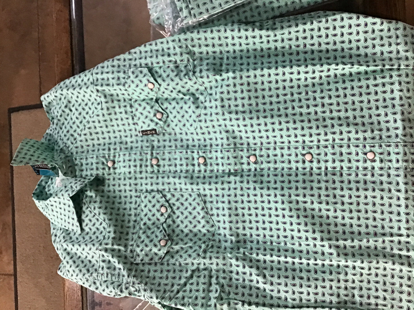 Cinch Teal Teardrop Men’s Performance Shirt