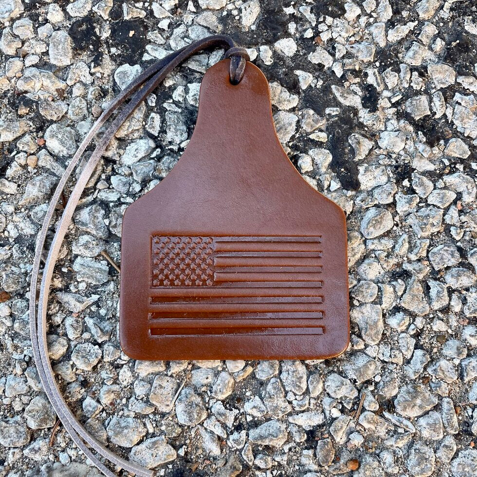 Cow Tag Old Glory Air Flair