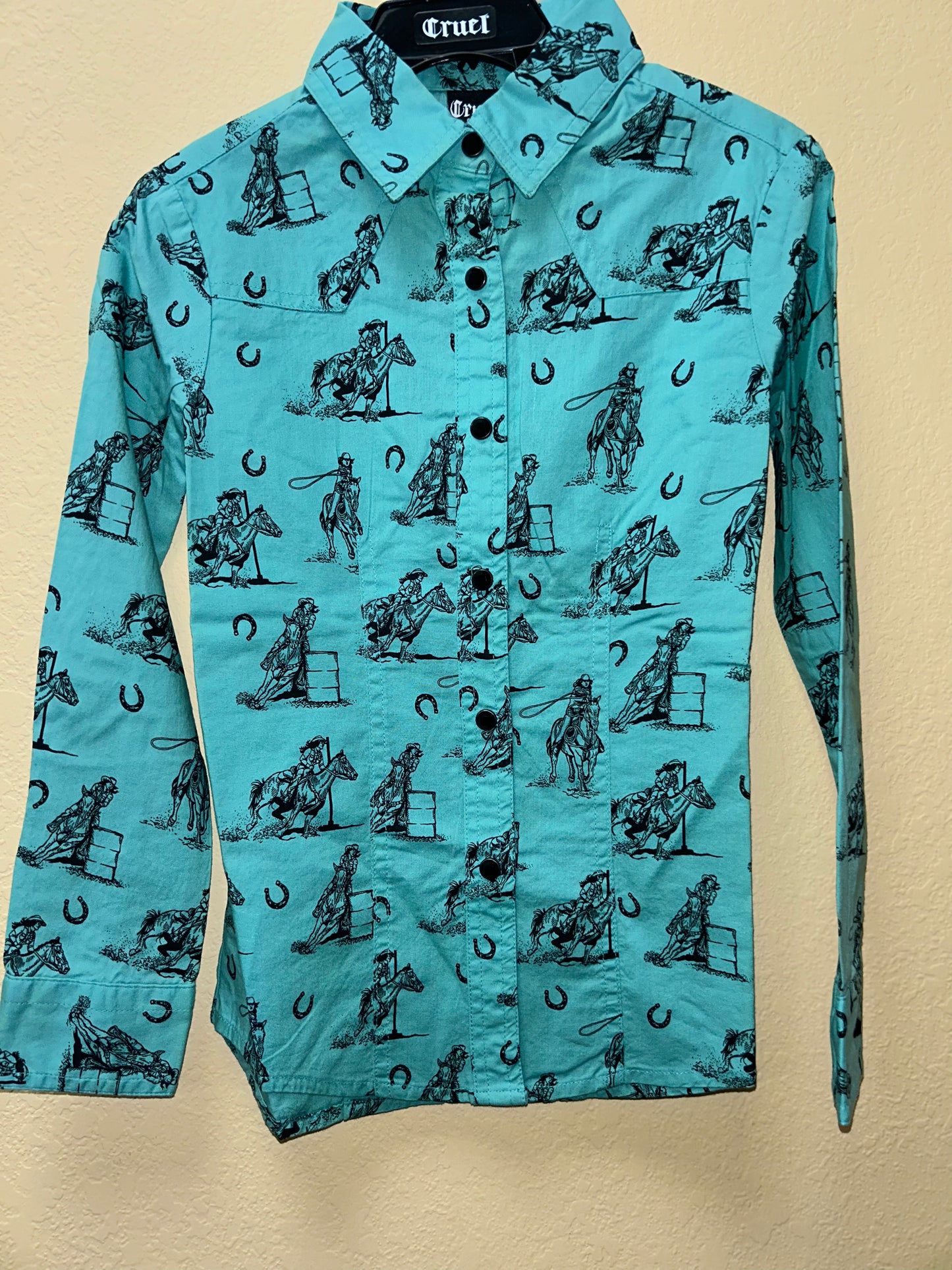 Cruel Girls (Cowgirl Print) button up