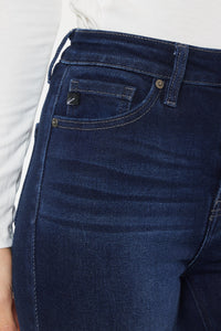 Dixie Ultra High Rise Flare Jeans (Petite Dark Wash)