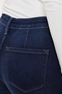Dixie Ultra High Rise Flare Jeans (Petite Dark Wash)