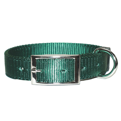 18" Dog Collar Nylon 2 Ply - Multiple Colors