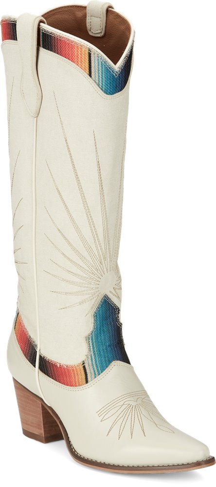 Women's Conchita 15" S Snip Toe - Pearl Cowhide