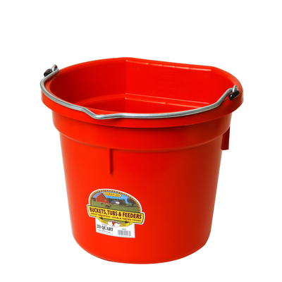 Bucket Plastic Flatback Multiple Colors 20 QUART