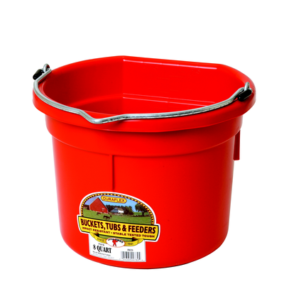 Bucket Little Flatback Multiple Colors 8 QUART