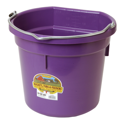 Bucket Plastic Flatback Multiple Colors 20 QUART