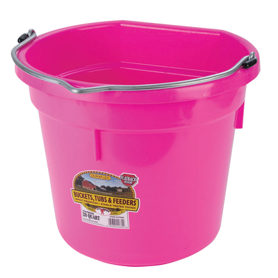 Bucket Plastic Flatback Multiple Colors 20 QUART