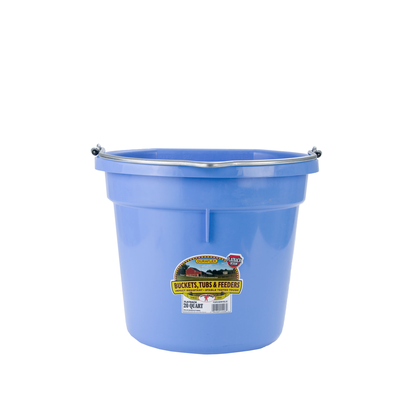 Bucket Plastic Flatback Multiple Colors 20 QUART