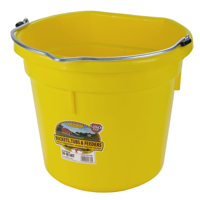 Bucket Plastic Flatback Multiple Colors 20 QUART