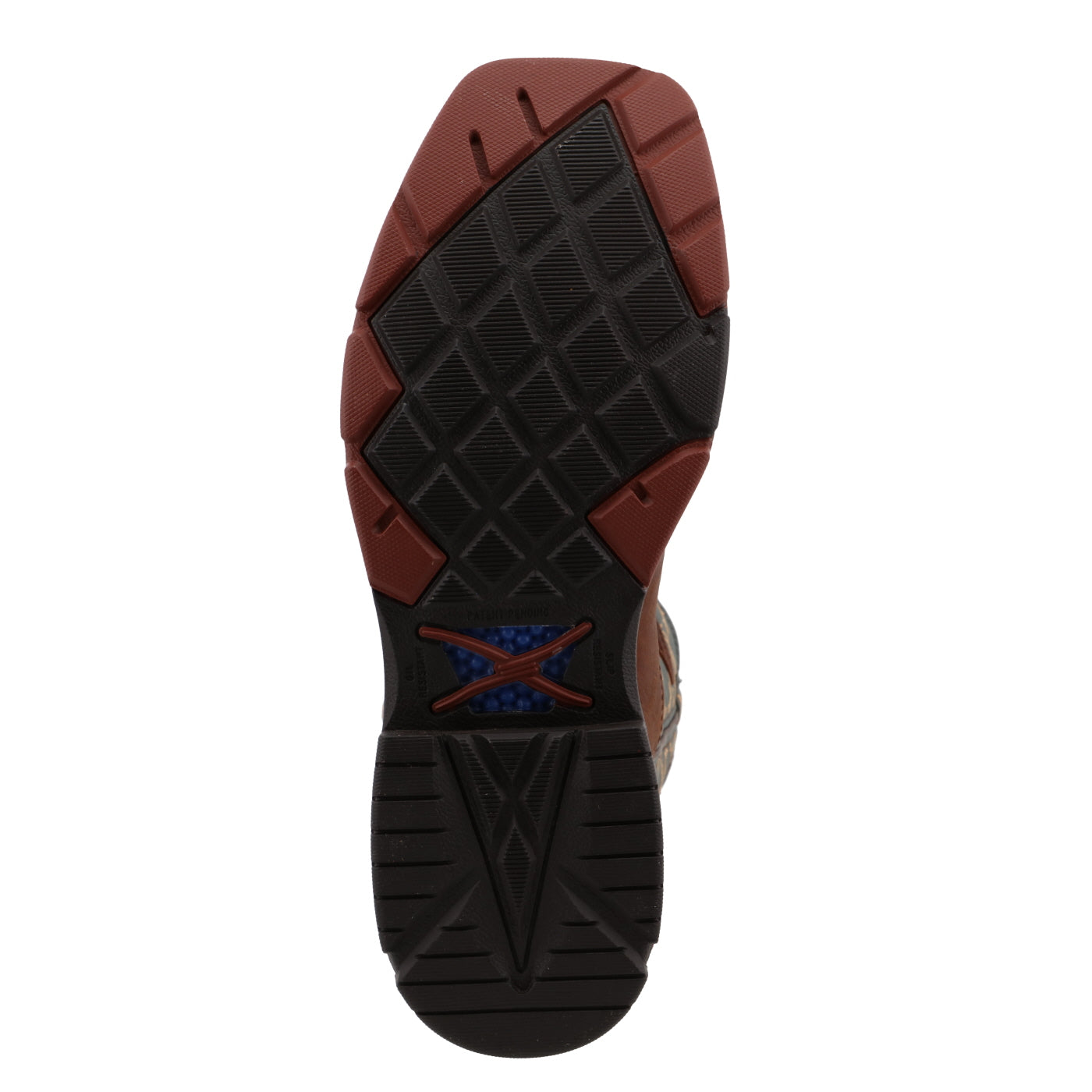 Men's 12" Western Work Boot in Mocha & Slate-Saftey toe