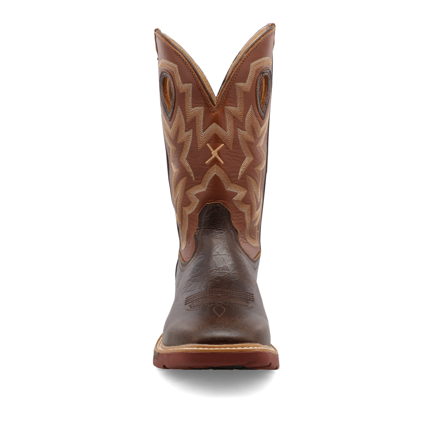 Men's 12" Western Work Boot - Chocolate/Spice