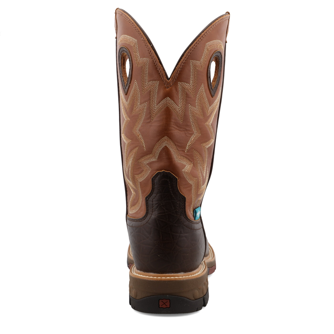 Men's 12" Western Work Boot - Chocolate/Spice