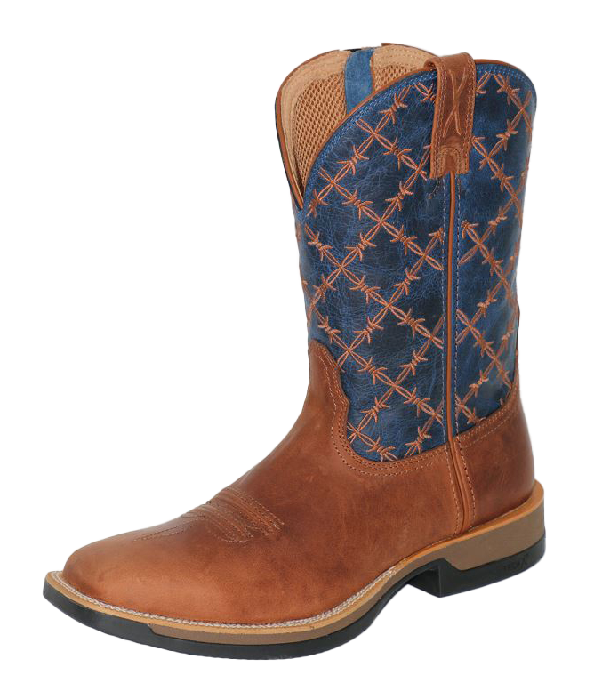 11" Tech X Boot w/ Side Zipper - Saddle & True Blue