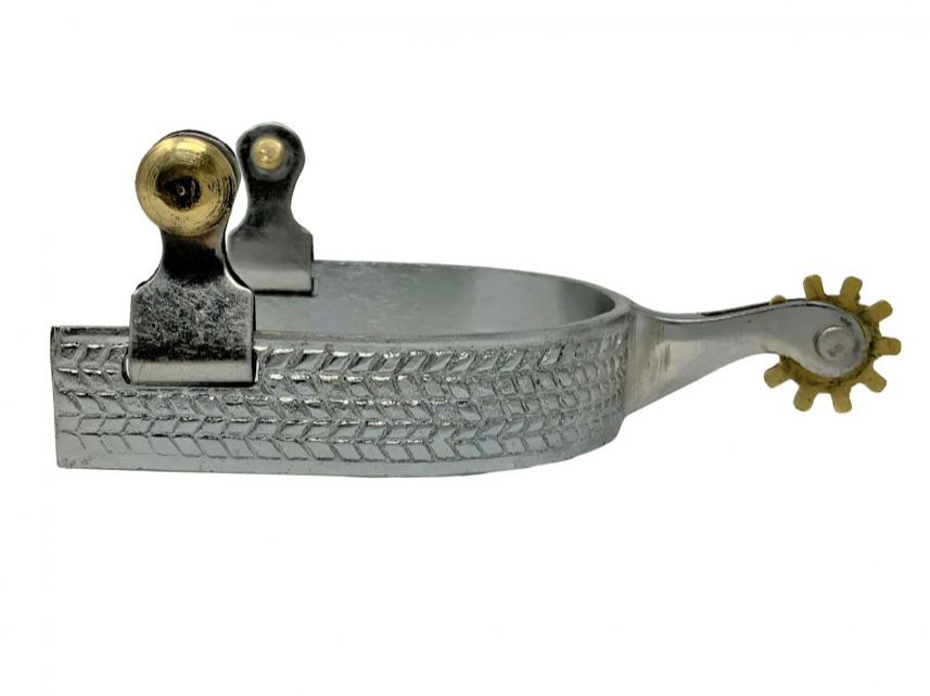 Western spur men's chrome plated