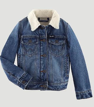 Wrangler Kids Sherpa Denim Jacket