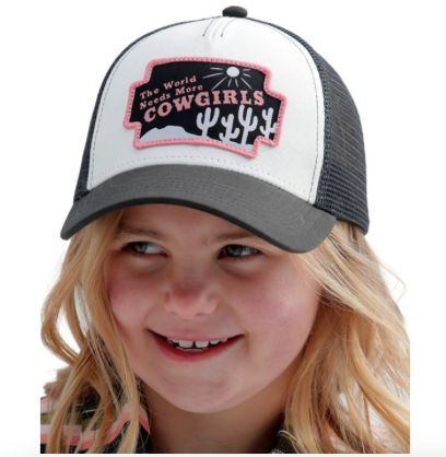 "The World Needs More Cowgirls" Youth Trucker Ballcap