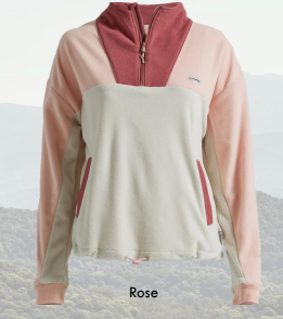Wrangler Horizon Fleece Pullover Rose