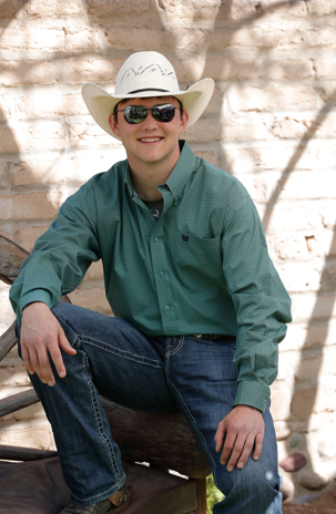 Mens Cinch Turquoise & Patterned Button Up