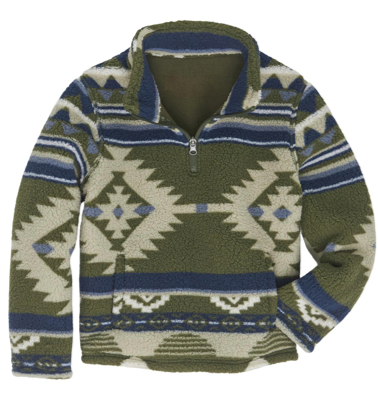 Boys Wrangler 1/4 Zip in Alpine