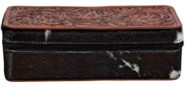 Tilly Bluff Rectangle Hair-on Hide Jewelry Box