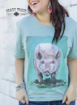 Crazy Train Clothing ~ Divine Swine Pig Tee