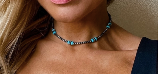 Western Navajo Pearl Choker