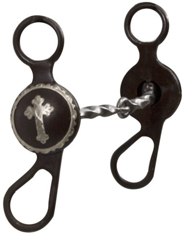 5" Brown Steel Concho Bit with Twisted Mouth