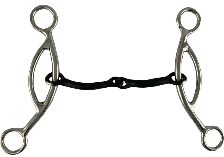 5" Stainless Steel Sweet Iron Broken Mouth with Sliding Gag