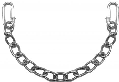 13" Stainless steel curb chain with quick links on both ends