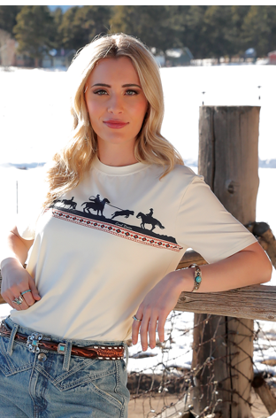 Women’s Cruel Denim Roping Short Sleeve Tee