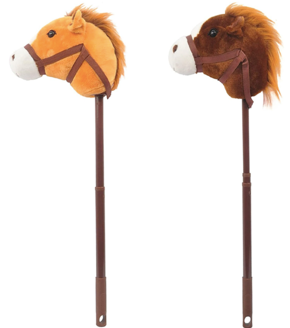 Adjustable Plush Stick Horse Toy