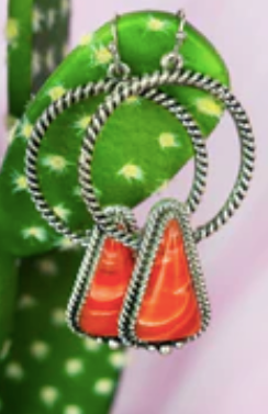 Orange Dorena Lake Earrings