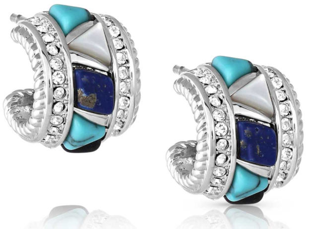 Night Fall Cobblestone Earrings